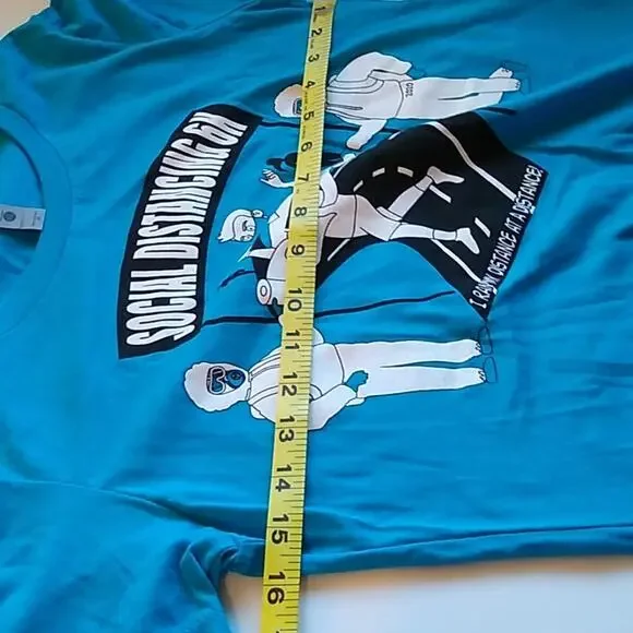 Next level covid-19 blue t-shirt. Size M - Picture 5 of 6